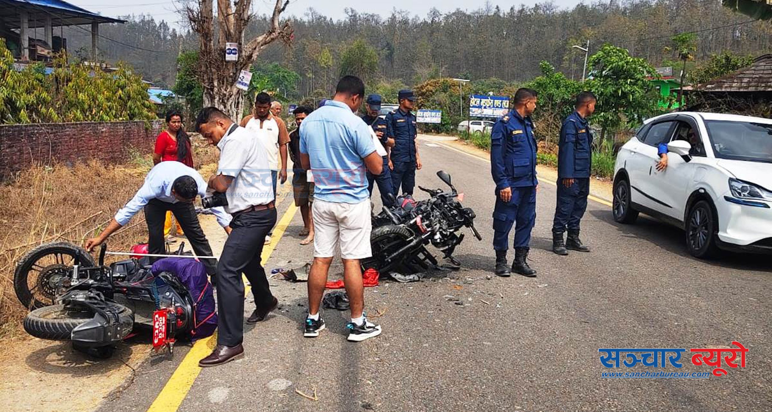 धनुषामा मोटरसाइकल दुर्घटनामा एक युवकको घटनास्थलमै मृत्यु