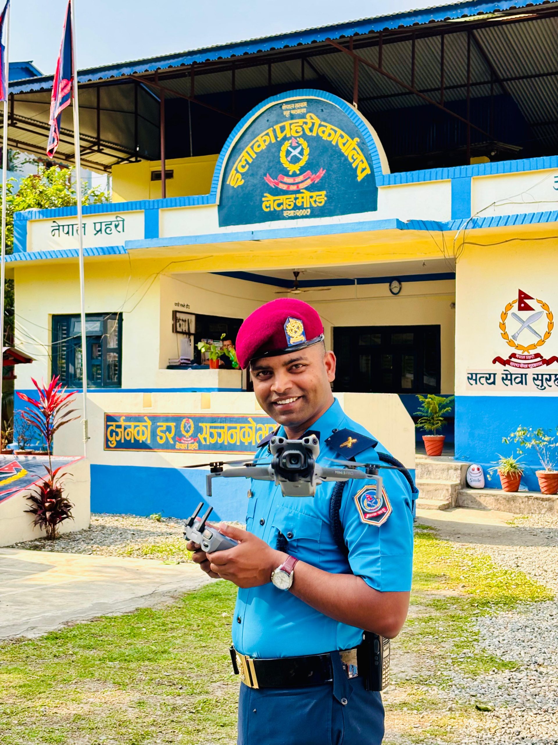 लेटाङमा ड्रोन प्रविधि शुभारम्भ, प्रहरी सेवालाई आधुनिक बनाउने लक्ष्य